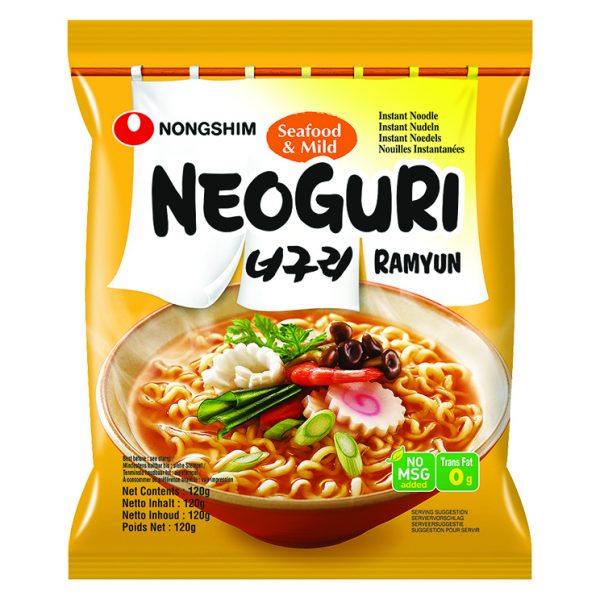 Nongshim Neoguri ramyun seafood & spicy noodle (農心辣味烏冬麵)