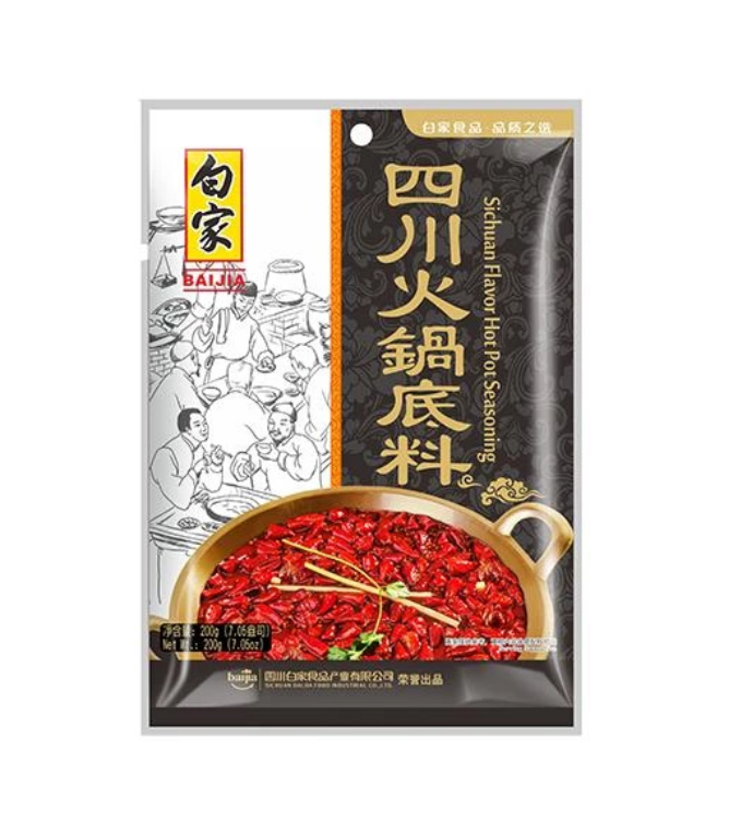 Bai Jia Fondue saus Sichuan stijl (白家 四川火锅底料)