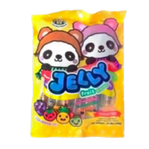 Double Panda  Bunny & bear jelly straws assorted