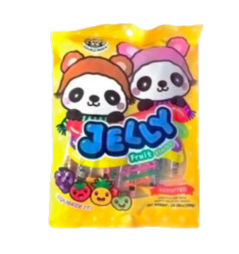 Double Panda  Bunny & bear jelly straws assorted