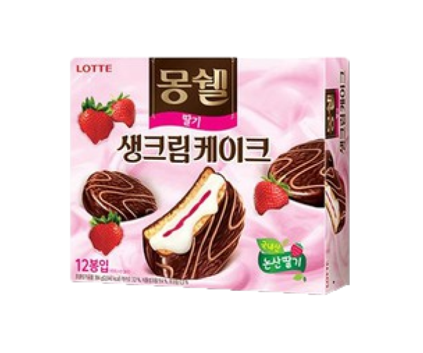 Lotte  Dream cake strawberry flavor
