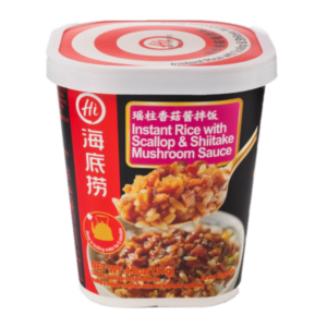 Hai Di Lao  Instant rice with scallop and shiitake mushroom sauce (海底捞瑶柱香菇酱拌饭)