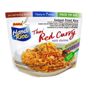 Mama Instant fried rice red curry shrimp (gluten free)