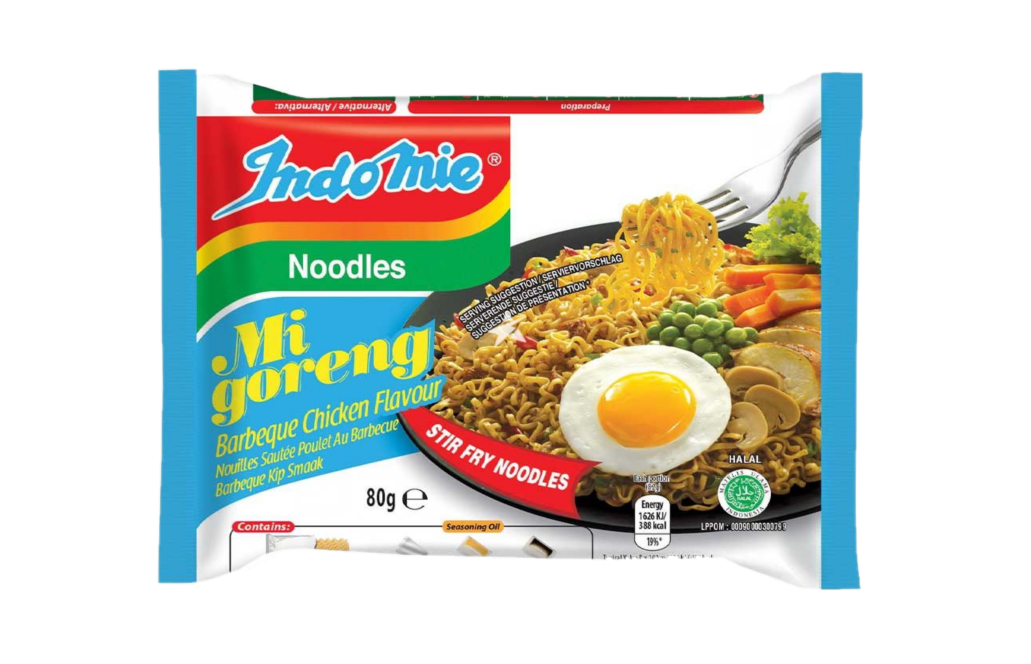 Mie goreng barbeque chicken flavour noodle