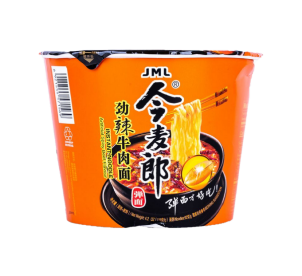 JinMaLang Spicy beef flavor instant bowl noodles - 今麥郎 勁辣牛肉碗麵
