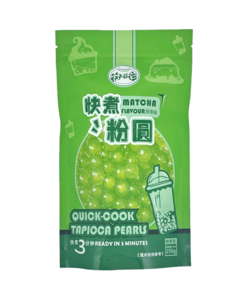 KLKW Quick cook tapioca pearls matcha flavour (筷來筷往快煮粉圓 - 抹茶味)