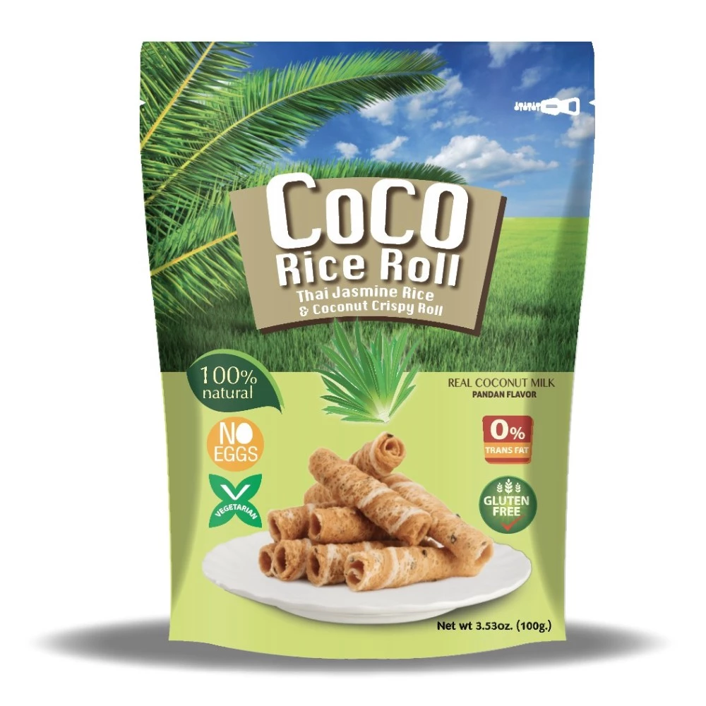 CoCo  Crispy coconut rice roll pandan flavor