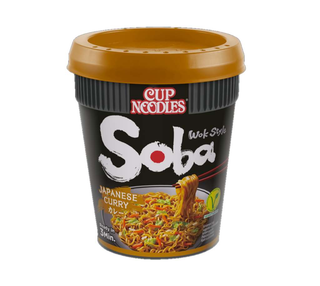Cup soba noodle japanese curry flavor