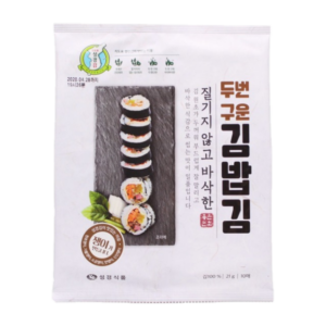 Sung Gyung Roasted rice roll laver | 성경식품 지도표 성경김 두번구운 김밥김