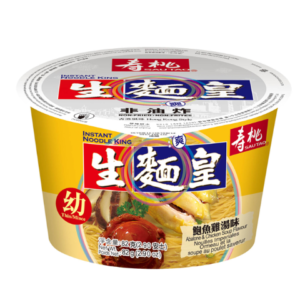 Sau Tao Bowl noodle abalone & chicken soup flavor thin (寿桃 生麵皇鮑魚雞湯味)