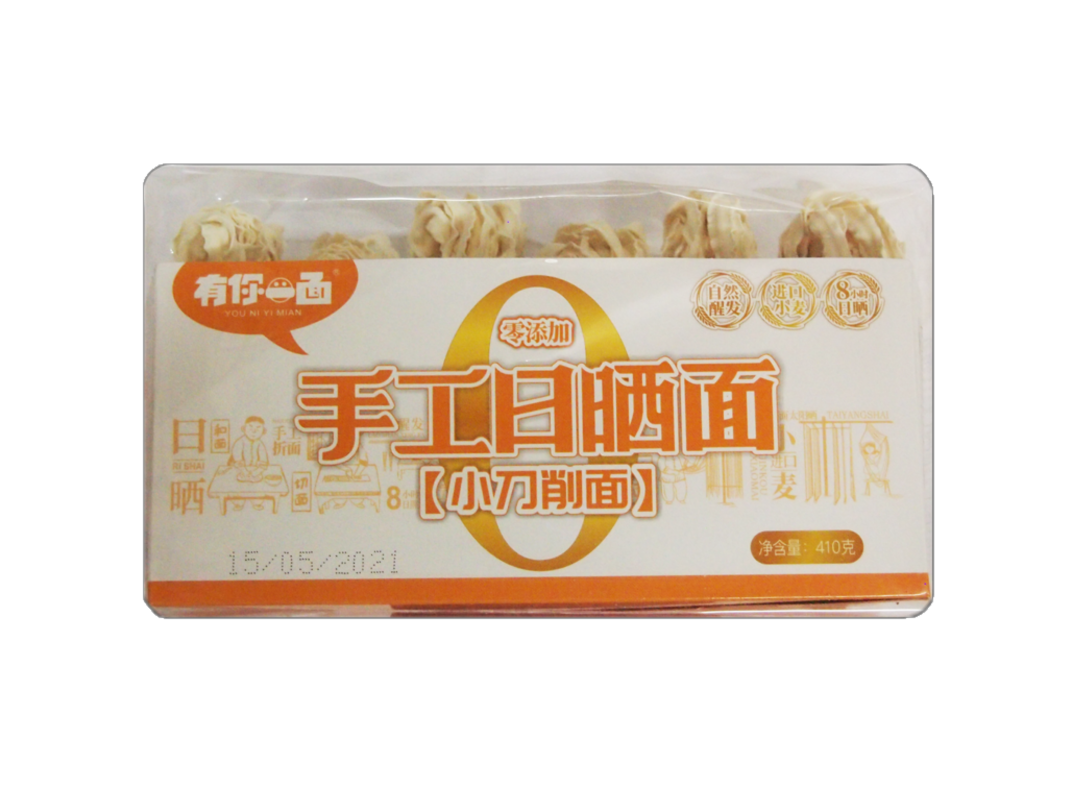 You Ni Yi Mian  Dried fine sliced noodles original flavour (徽记有你一面手工日晒小刀削面)