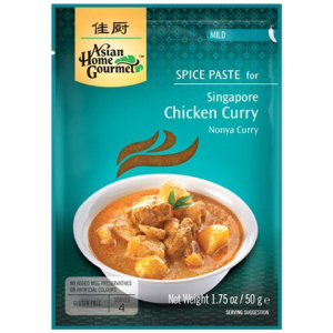 Asian Home Gourmet Kruidenpasta voor nonya kip curry volgens Singaporees recept