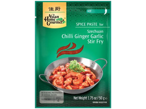Asian Home Gourmet Kruidenpasta voor chili-gember-knoflook-roerbakgerecht Szechuan stijl