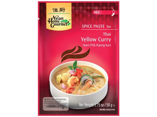 Asian Home Gourmet Kruidenpasta voor Thaise gele curry
