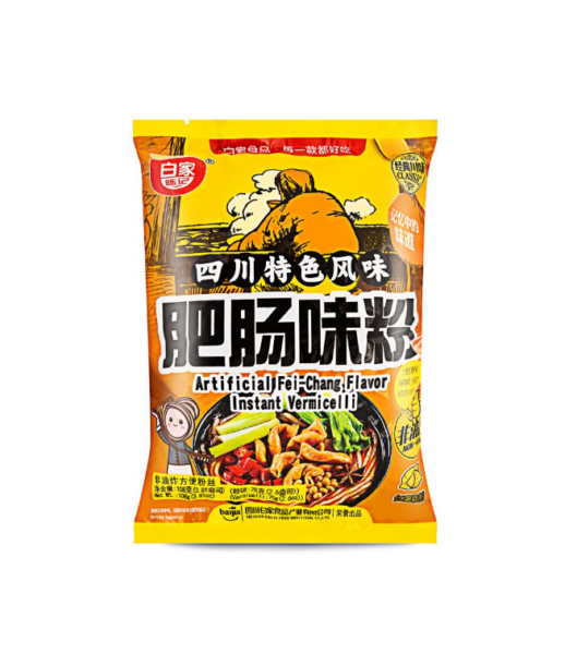 Bai Jia  Sweet potato vermicelli- artificial fei chang flavor ( 白家陈记方便粉丝 - 辣味肥肠味 袋装)