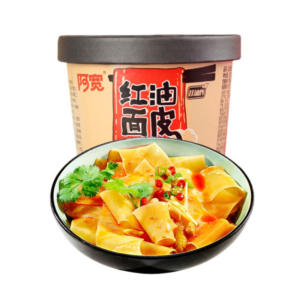 Bai Jia Bowl broad noodle hot & sour chili oil flavor  (阿宽 红油面皮)