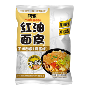 Bai Jia  Sichuan broad noodle - sesame paste flavour (白家阿寬 紅油面皮 麻醬味)