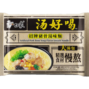 Baixiang Baixiang instant noodle pork bone soup flavor (白象 汤好喝方便桶面 招牌猪骨汤味)