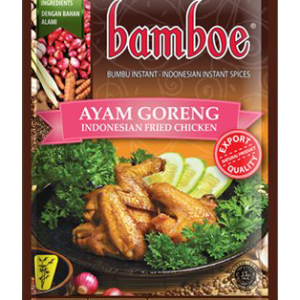 Bamboe Kant-en-klare kruiden voor Indonesische gebakken kippenvleugels (ayam goreng)