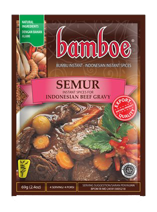 Bamboe Kant-en-klare kruiden voor Indonesische gestoofde rund/kip (semur)