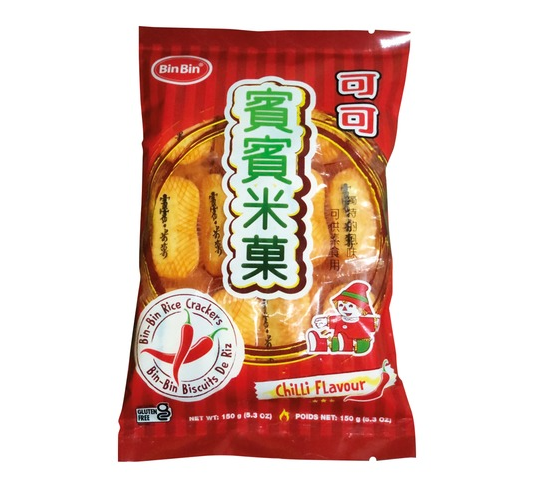 Bin Bin Rice crackers chili flavour