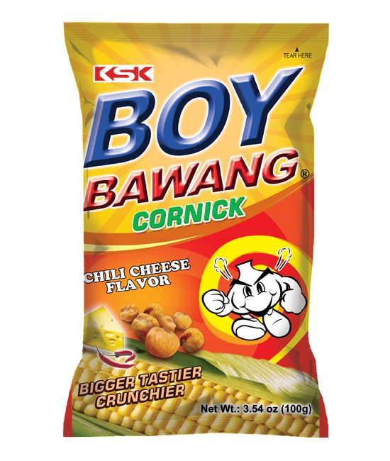 Boy Bawang Cornick chili cheese flavor