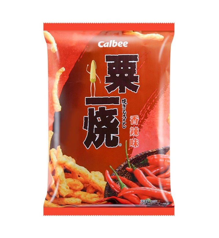 Calbee Corn sticks hot & spicy (卡乐b 香辣味)
