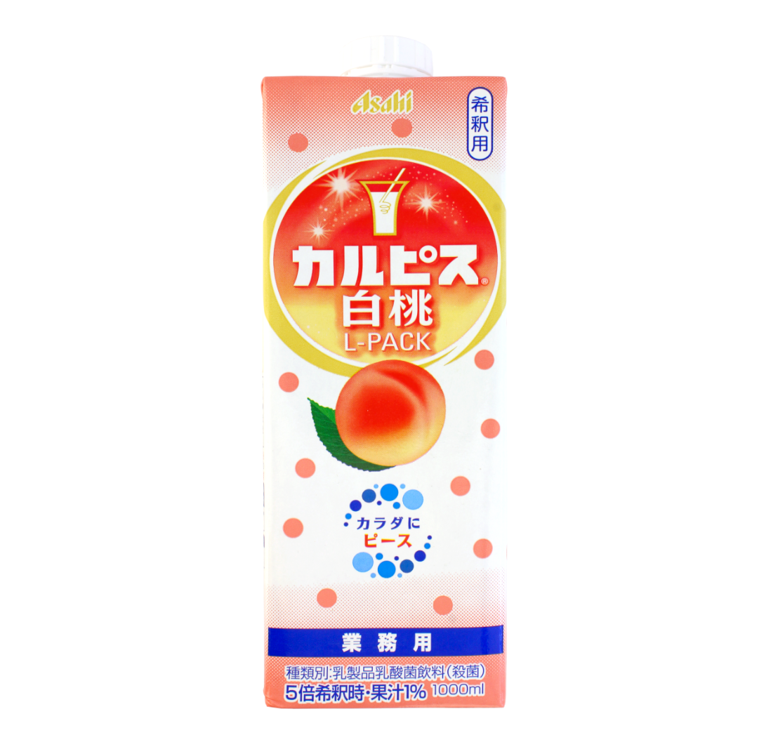 Asahi Calpis white peach flavour 1L