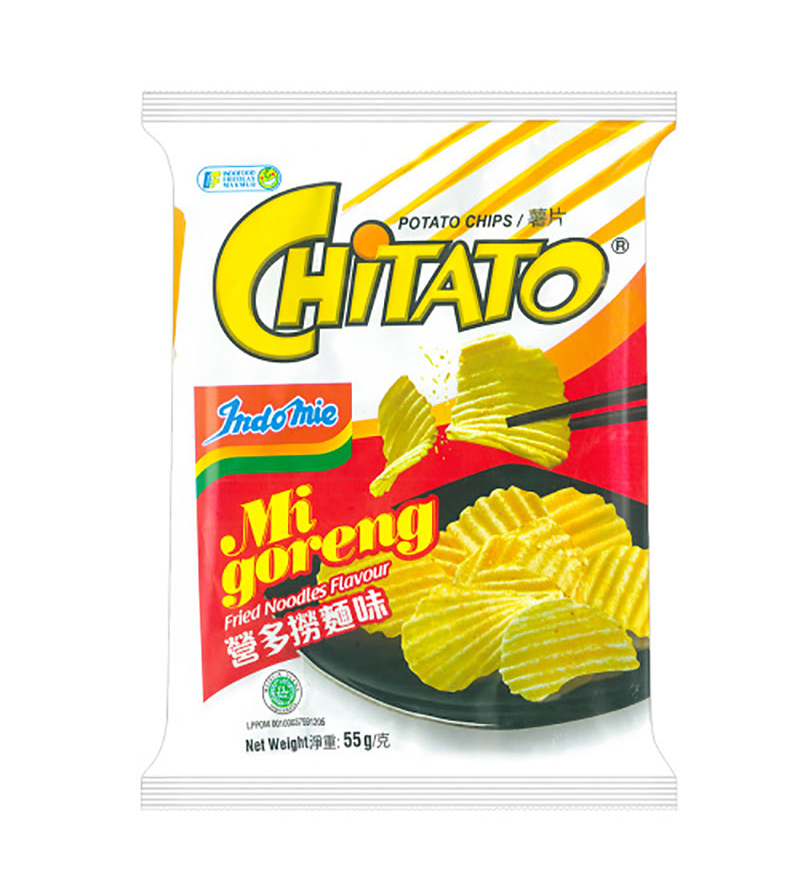 Chitato Potato chips mi goreng fried noodles flavor
