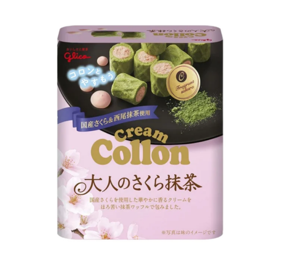 Glico Collon cream sakura matcha