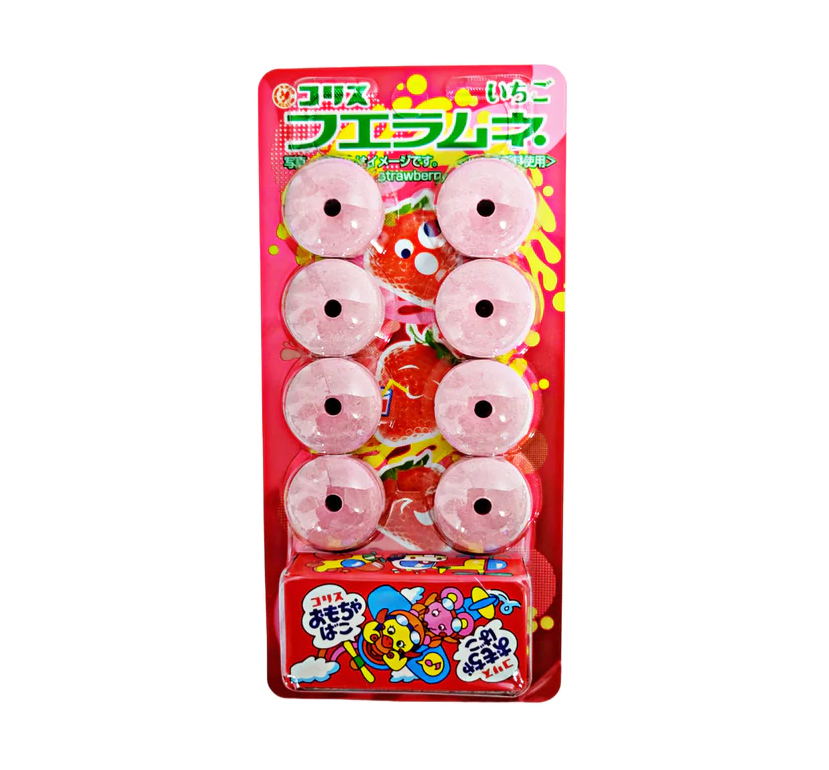 Coris Whistle candy strawberry flavour
