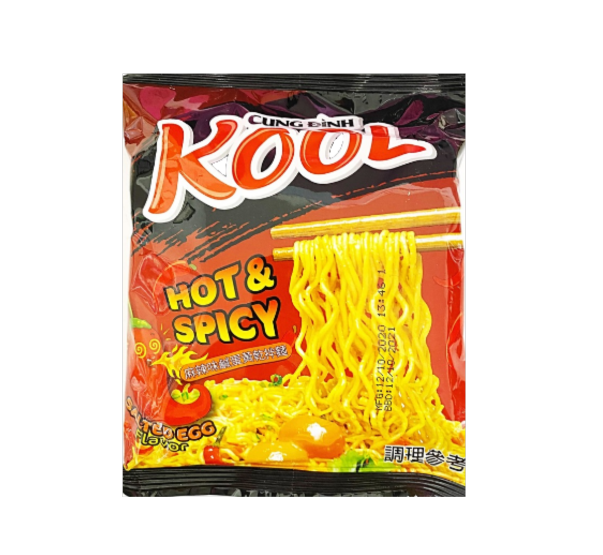 Kool Brand  Kool noodles hot & spicy salted egg flavor