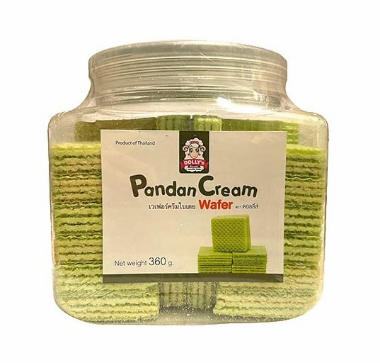 Dolly's Pandan cream wafer