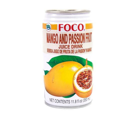 Foco Mango and passion fruit juice drink