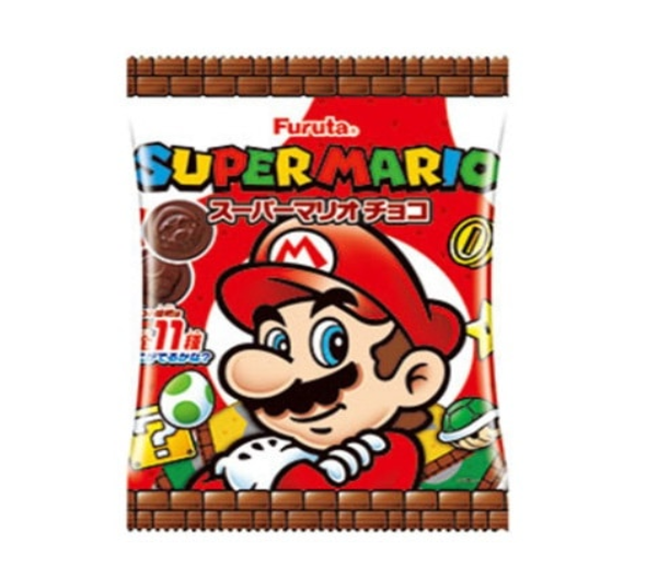 Furuta Super Mario coin shaped chocolate
