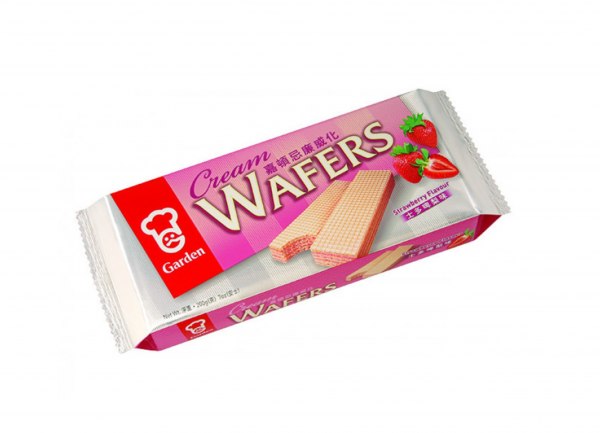 Garden Cream wafers strawberry flavour