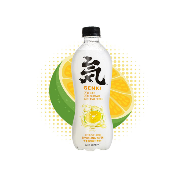 Genki Forest  Sparkling water citrus flavor