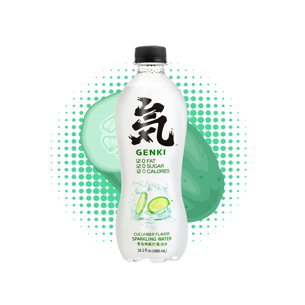 Genki Forest  Sparkling water cucumber flavor