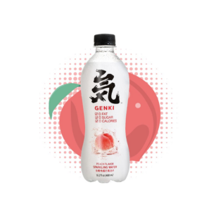 Genki Forest  Sparkling water peach flavor