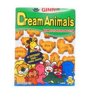 Ginbis Animals biscuit seaweed flavour