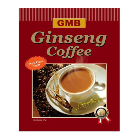 Instant ginseng coffee with sugar