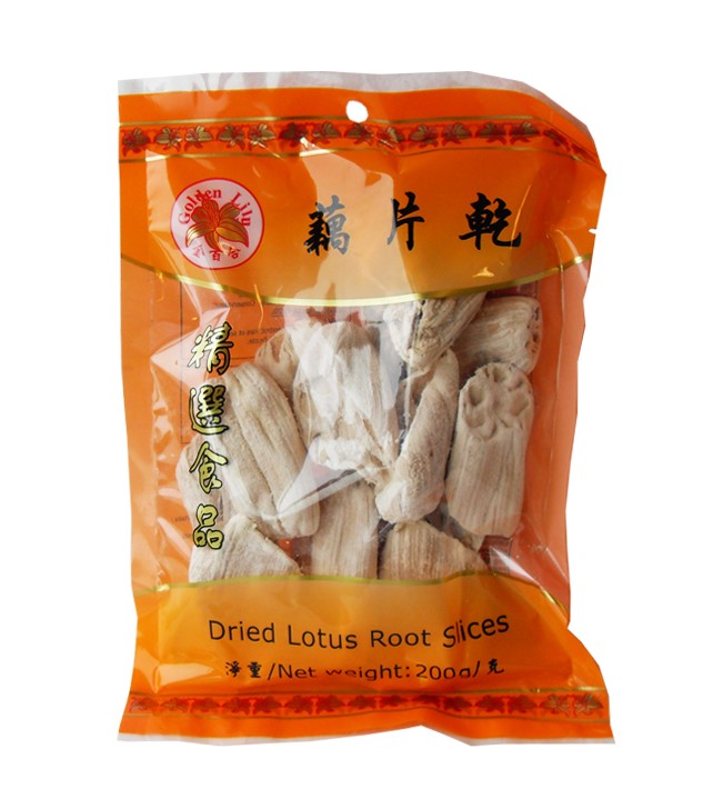 Golden Lily Dried lotus root slices (蓮藕乾)