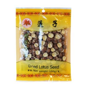 Golden Lily Dried lotus seeds cut (蓮子)
