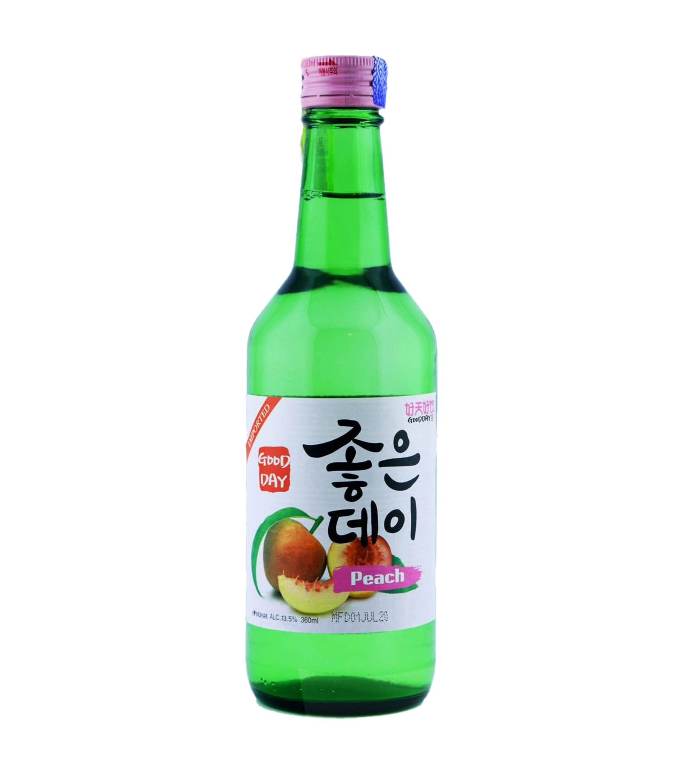Good Day  Good day soju peach flavor 13,5% ALC