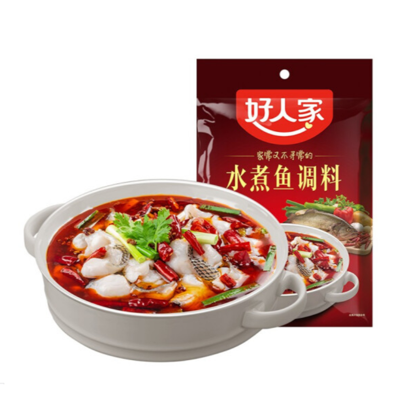 Hao Ren Jia  Spicy sauce for fish (好人家 水煮鱼调料)