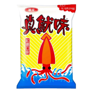 Hwa Yuan  Squid shaped crackers original flavor (华元 真鱿味 红烧口味)