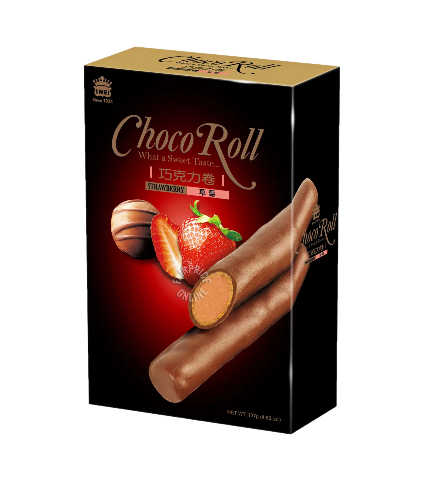 Imei  Choco roll strawberry (義美 巧克力卷 草莓)