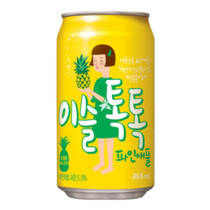 Jinro  Toktok sparkling soju - pineapple flavour (韩国气泡烧酒 菠萝味) 3% ALC.