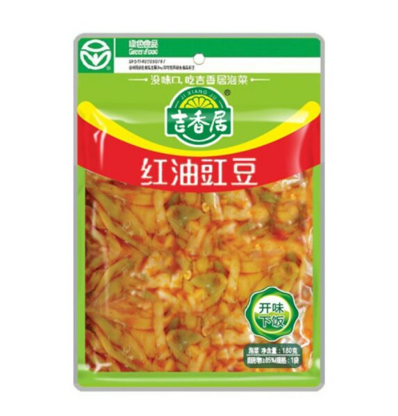 Ji Xiang Ju Bonen met chili olie (吉香居 红油豇豆)