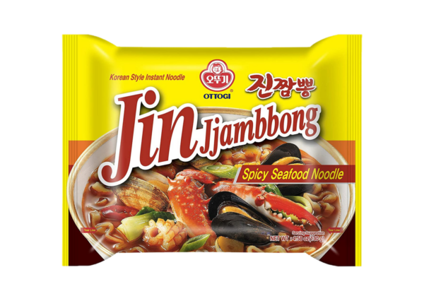Ottogi  Korean style instant noodels jin jjambbong spicy seafood (오뚜기 진짬뽕-멀티)